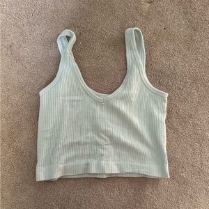 Mint Green Urban Outfitters Cropped Tank Top (Size M)